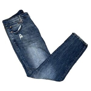 Aeropostale Jeans Mens 33X32 Blue Distressed Slim